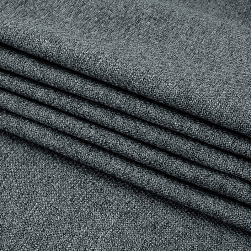 AMBERIS Bed Runner Dark Grey, Imitation Linen Decorative Bed Scarf for Home Hotel - Image 5